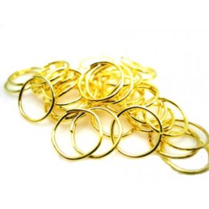 O-Ring I Guld Pl. - 7,5 mm - 20 stk