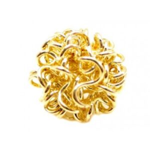 Wire Perle I Guld - 12 mm - 2 stk
