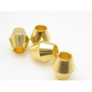 Messing I Guld 4 mm / 1,5 mm - 20 stk