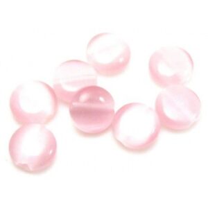 Cat Eye Perle I Rosa - 8 mm - 8 stk