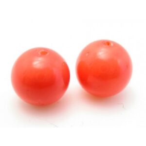 Koral Rød Shell Perle - 8 mm