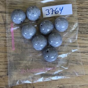 Jade Perler I Grå 10 mm - 8 stk