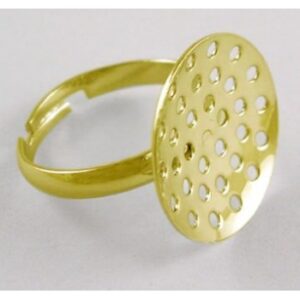 Ring Med Stor Platform I Guld - 18+ mm
