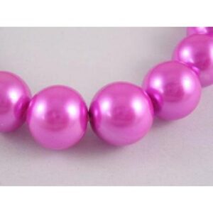 Glas Voks Perle I Pink 6 / 1 mm - 50 stk