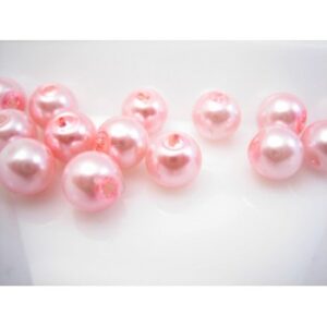 Glas Voks Perle I Rosa 6 / 1 mm - 50 stk