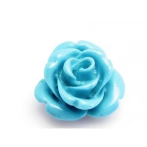 Synt. Koral Rose I Turkis 15 mm - 2 stk