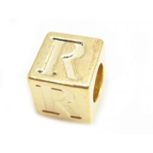 Guld Belagt "R" Bogstav - 8 x 8 mm
