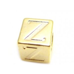 Guld Belagt "Z" Bogstav - 8 x 8 mm