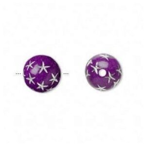 Lilla Perler Med Stjerner 12 / 2 mm - 5 stk