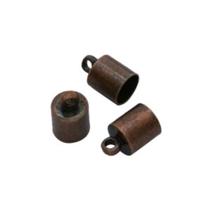 Kobber Ende rør 5,2 Mm Hul - 2 Stk
