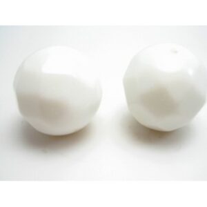 Porcelæns Perle Facetteret 20 Mm - 2 Stk