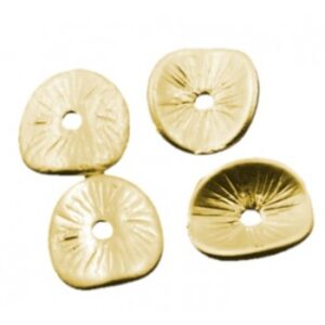 Chips Antik Guld 9,5 Mm - 4 Stk