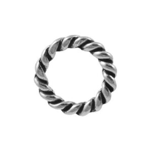 Snoet Ring Sølv 19 Mm - 2 Stk