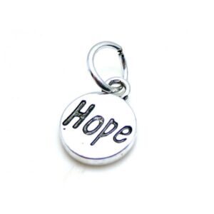 Vedhæng Sølv Belagt "HOPE" 22 Mm