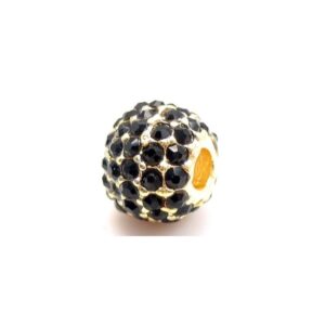 Rhinstens Perle Guld Bel M/ Stene 10 Mm - EKSKLUSIV.