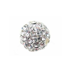 Shamballa 10 Mm Perle Med Stene Sølv - Eksklusiv