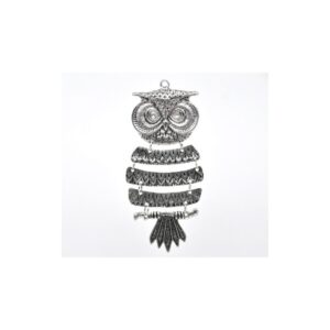 Ugle Antik Sølv 10 Cm