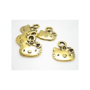 Hello Kitty Vedhæng Guld - 5 Stk