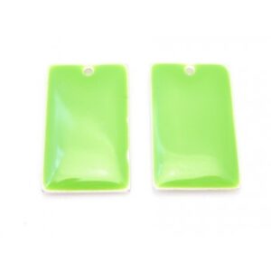 Emalje Vedhæng 23 X 14 Mm - 2 Stk