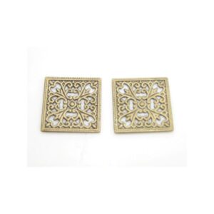 Filligran Pynte Plade 13 Mm- 2 Stk