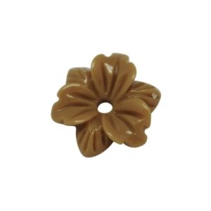 Smuk Blomst 12 Mm - 2 STK - LYS BRUN