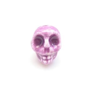 Porcelæns Skelet Hoved 13,5 / 2 Mm - LILLA