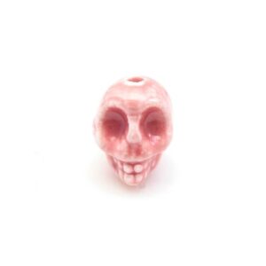 Porcelæns Skelet Hoved 13,5 / 2 Mm - ROSA