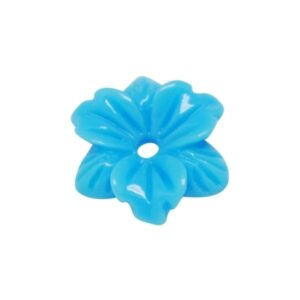 Smuk Blomst 12 Mm - 2 STK - TURKIS