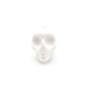 Porcelæns Skelet Hoved 13,5 / 2 Mm - HVID