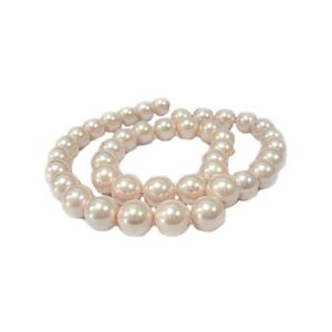 Shell Perle 10 Mm Rosa - 1 Streng/pose