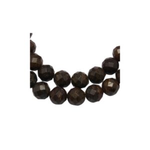 Bronzit Facetteret 10 Mm - 4 Stk