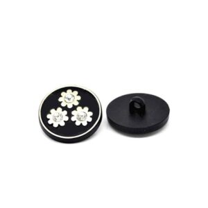 Sort Knap Med Stene 25 MM