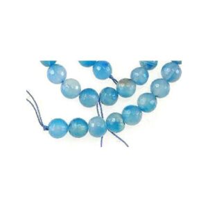 Natur Agat Facet Turkis 10 / 1,5 Mm - 4 Stk