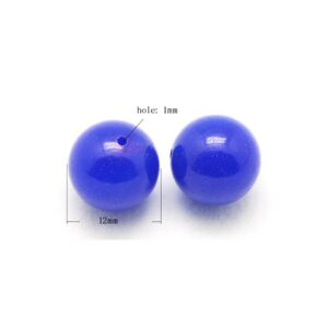 Anboret Jade 12 Mm Blå - 2 Stk