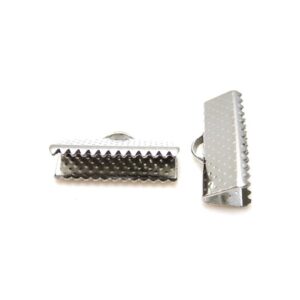 Klemme Lukkeled Sølv 13mm Bred - 2 Stk