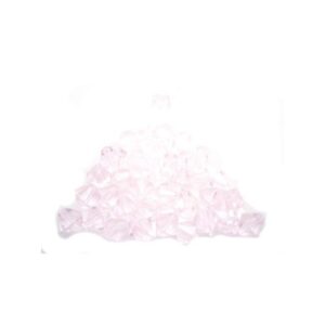 Glas perle facet 6 mm - 45 stk - Lys rosa