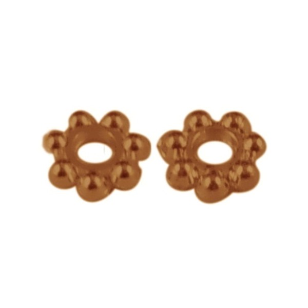 Mellem rondel kobber 4 mm - 20 stk