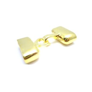 Lås med enderør og krog - guld