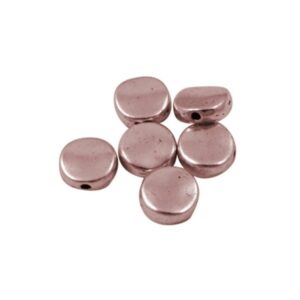 Kobber perle 7 / 1 mm - 10 stk